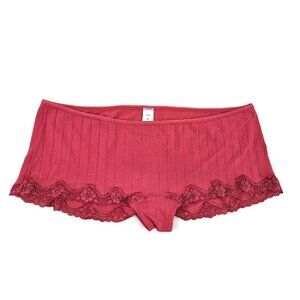 NWOT Calida Bodywear Panties Womens L Coral Pink Cotton Blend Briefs Panty